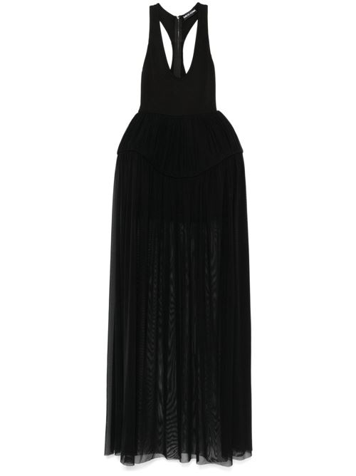 Pleated Evening Dress DAVID KOMA | RE25DK02DLBLACK